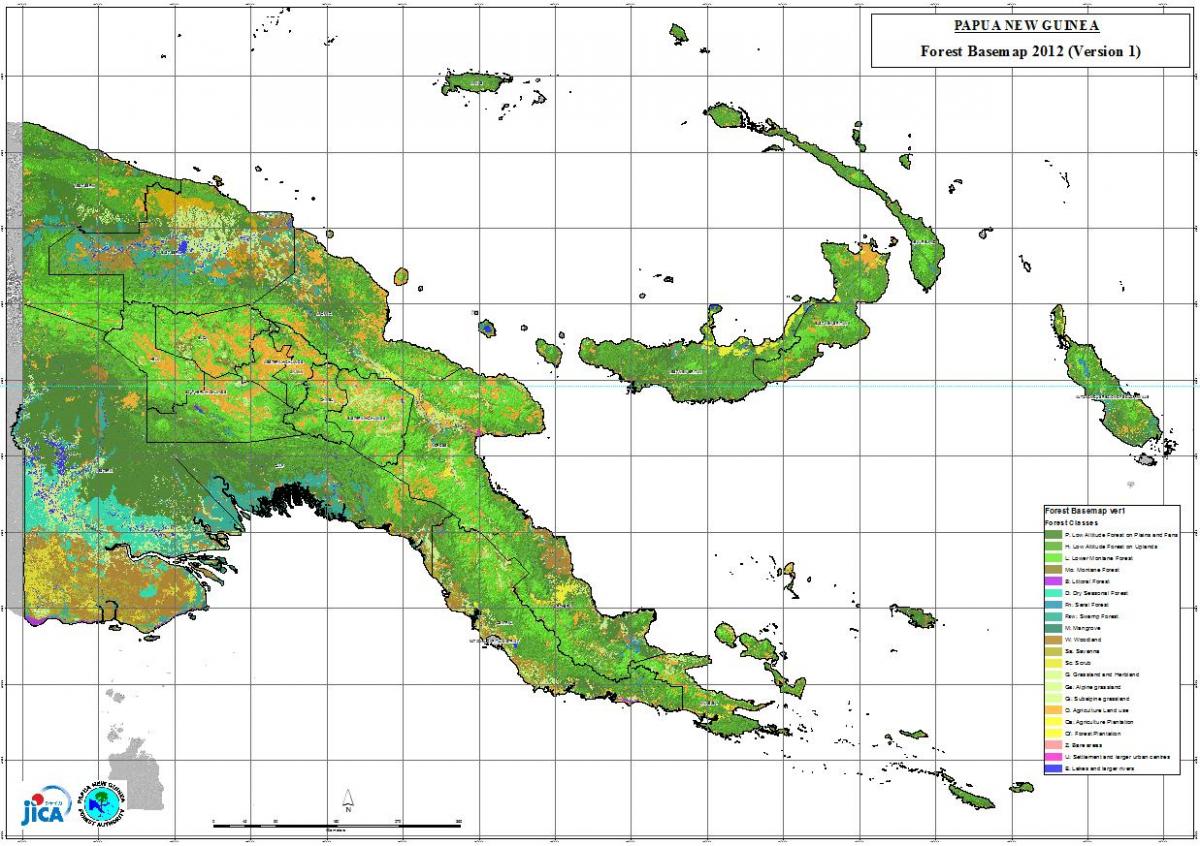 map of papua new guinea climate