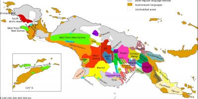 Map of papua new guinea language