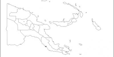 Map of papua new guinea map outline