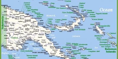 Papua new guinea in map