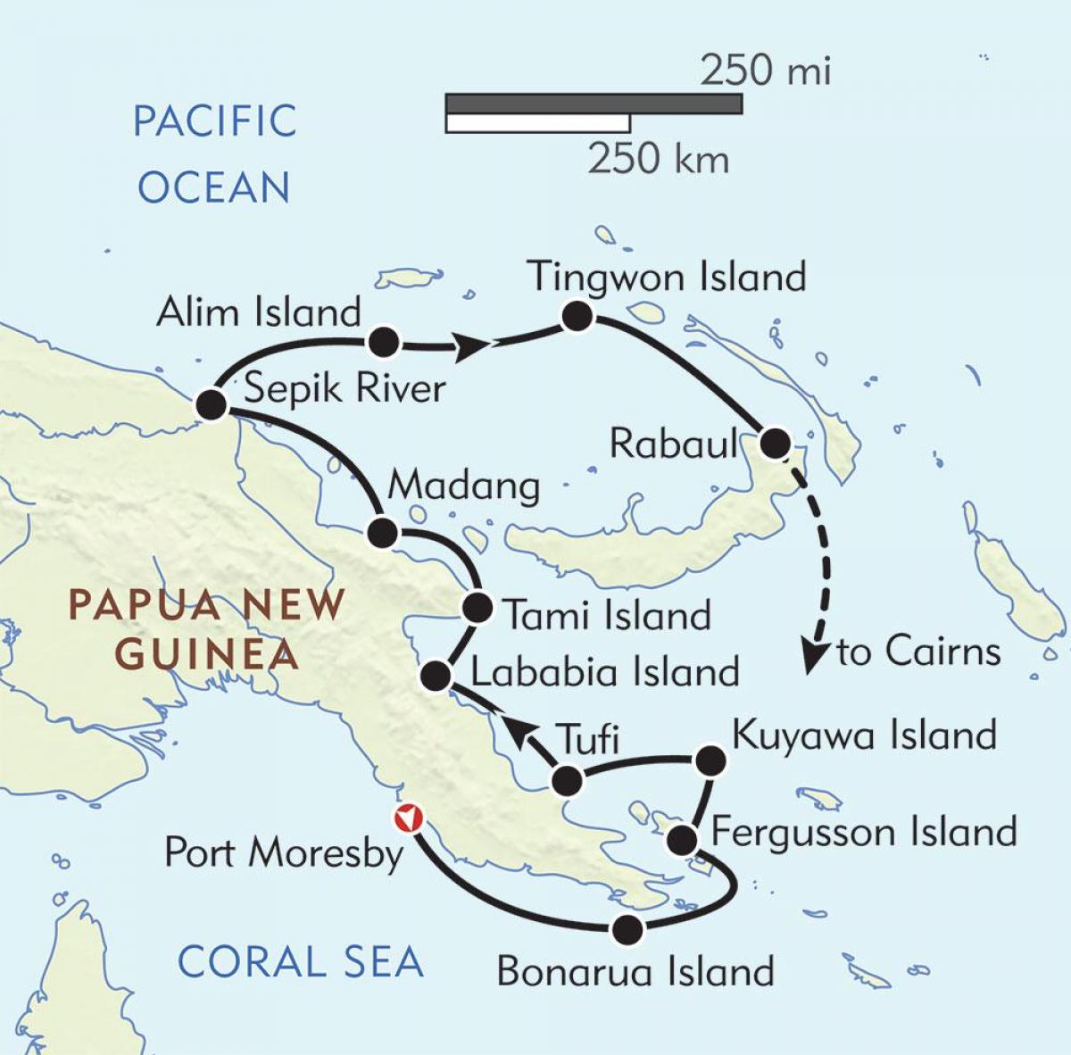 map of rabaul papua new guinea