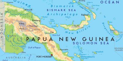 Map of capital city of papua new guinea