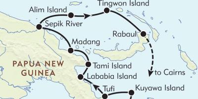 Map of rabaul papua new guinea